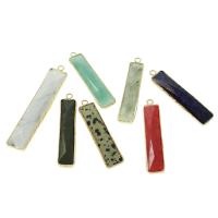 Gemstone Jewelry Pendant, Rectangle, Unisex 46*9*5mm,60*12*5mm Approx 1.5mm 