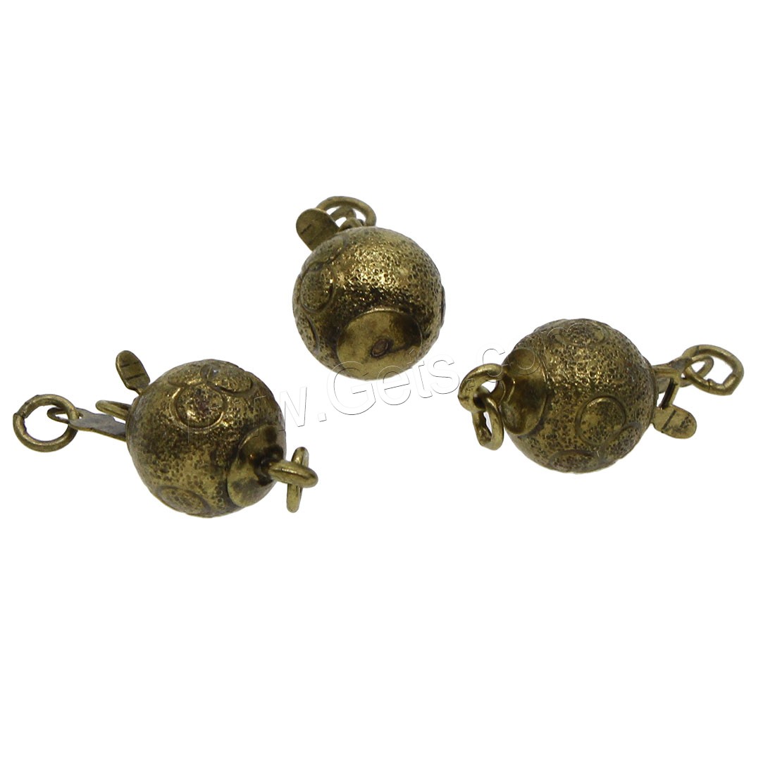 Brass Box Clasp, antique bronze color plated, different size for choice, Hole:Approx 2mm, Approx 50PCs/Bag, Sold By Bag
