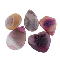 Dragon Veins Agate Pendant 6- Approx 1.5mm 