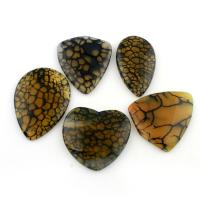 Dragon Veins Agate Pendant, Nuggets, yellow 6- Approx 1.5mm 