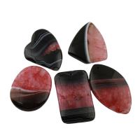 Lace Agate Pendants, Nuggets, reddish-brown 6- Approx 1.5mm 