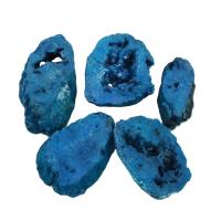 Природные Агат Druzy подвеска, Ледниковый кварц-агат, разнообразный, голубой 6- 5ПК/сумка, продается сумка