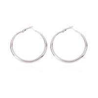 Zinc Alloy Hoop Earring, plated, for woman 55*50mm 