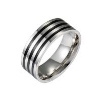 Men Stainless Steel Ring in Bulk, plated, fashion jewelry & for man, silver color US Ring 