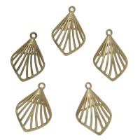 Hollow Brass Pendants, gold color plated Approx 2mm, Approx 