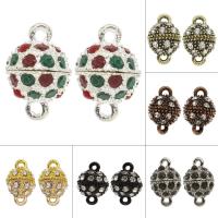 Zinc Alloy Magnetic Clasp, plated, with rhinestone Approx 2mm, Approx 