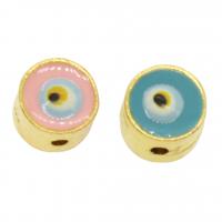 Enamel Zinc Alloy Beads, Star, gold color plated Approx 1mm, Approx 
