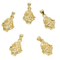 Zinc Alloy Jewelry Pendants, Flower Basket, gold color plated Approx 3mm 
