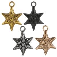 Stainless Steel Star Pendant, plated, vintage Approx 2mm 