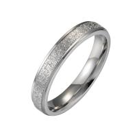 Stainless Steel Couple Ring, plated, fashion jewelry  & frosted 4mm,6mm, US Ring 