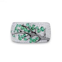 Rhinestone Zinc Alloy Finger Ring, plated, fashion jewelry & for woman & with rhinestone US Ring 