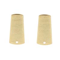 Stainless Steel Earring Stud Component, golden Approx 1.3mm 