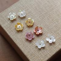Shell Hair Accessories DIY Findings, Flower, Carved 8mm Approx 1mm 