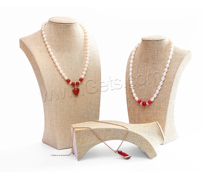 Linen Necklace Display, with Paper, different size for choice & different styles for choice, Sold By PC