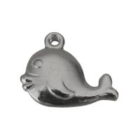 Stainless Steel Animal Pendants, Whale, vintage, original color Approx 1.5mm 
