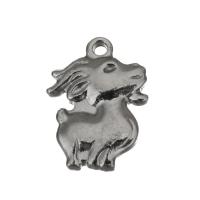 Stainless Steel Animal Pendants, Sheep, vintage, original color Approx 1.5mm 