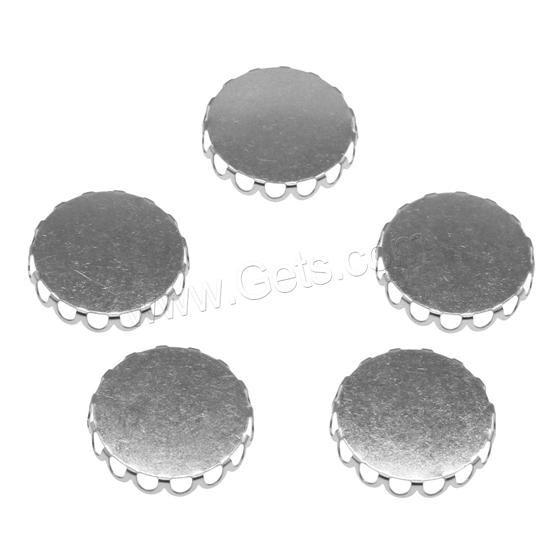 Stainless Steel Cabochon Setting, different size for choice, original color, Sold By PC