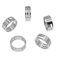 Stainless Steel Finger Ring, Unisex & hollow, original color, 21*8mm 