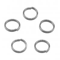 Saw Cut Stainless Steel Closed Jump Ring, original color, 8*1.5mm 