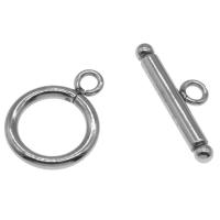 Stainless Steel Toggle Clasp, original color, 14*18.5mm,7*25mm 