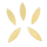 Brass Leaf Pendants, original color Approx 1mm 