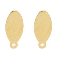 Edelstahl Ohrring Stecker, keine, 7x16x1mm, Bohrung:ca. 1.5mm, 20PaarePärchen/Tasche, verkauft von Tasche