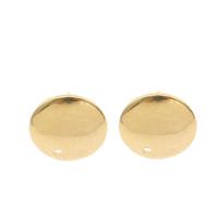 Stainless Steel Earring Stud Component, Round Approx 1mm 