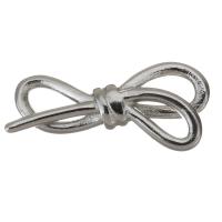 Stainless Steel Charm Connector, Bowknot, 1/2 loop, original color 