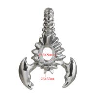 Stainless Steel Animal Pendants, Scorpion, original color Approx 