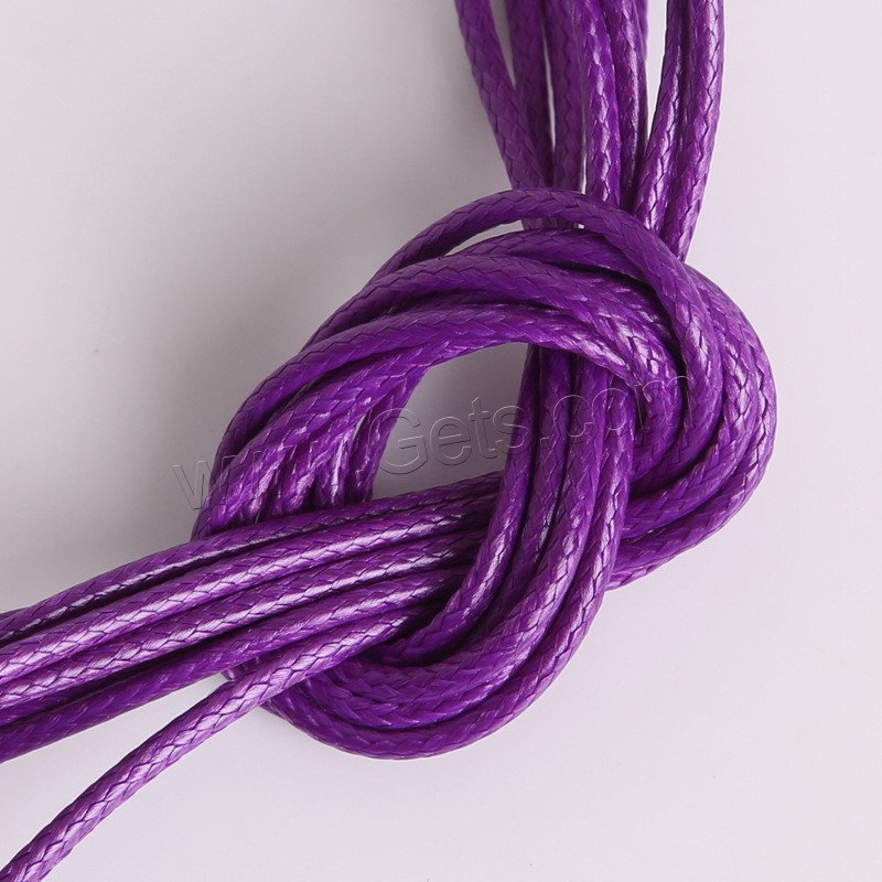 cordón de cuero Cuerda de collar, diverso tamaño para la opción, más colores para la opción, Vendido por Bolsa