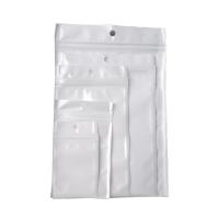 PVC Plastic zip-lock bag white 