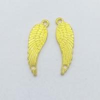 Wing Shaped Zinc Alloy Pendants, gold color plated Approx 1mm 