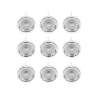 Stainless Steel Earring Stud Component original color, 11mm, Approx 