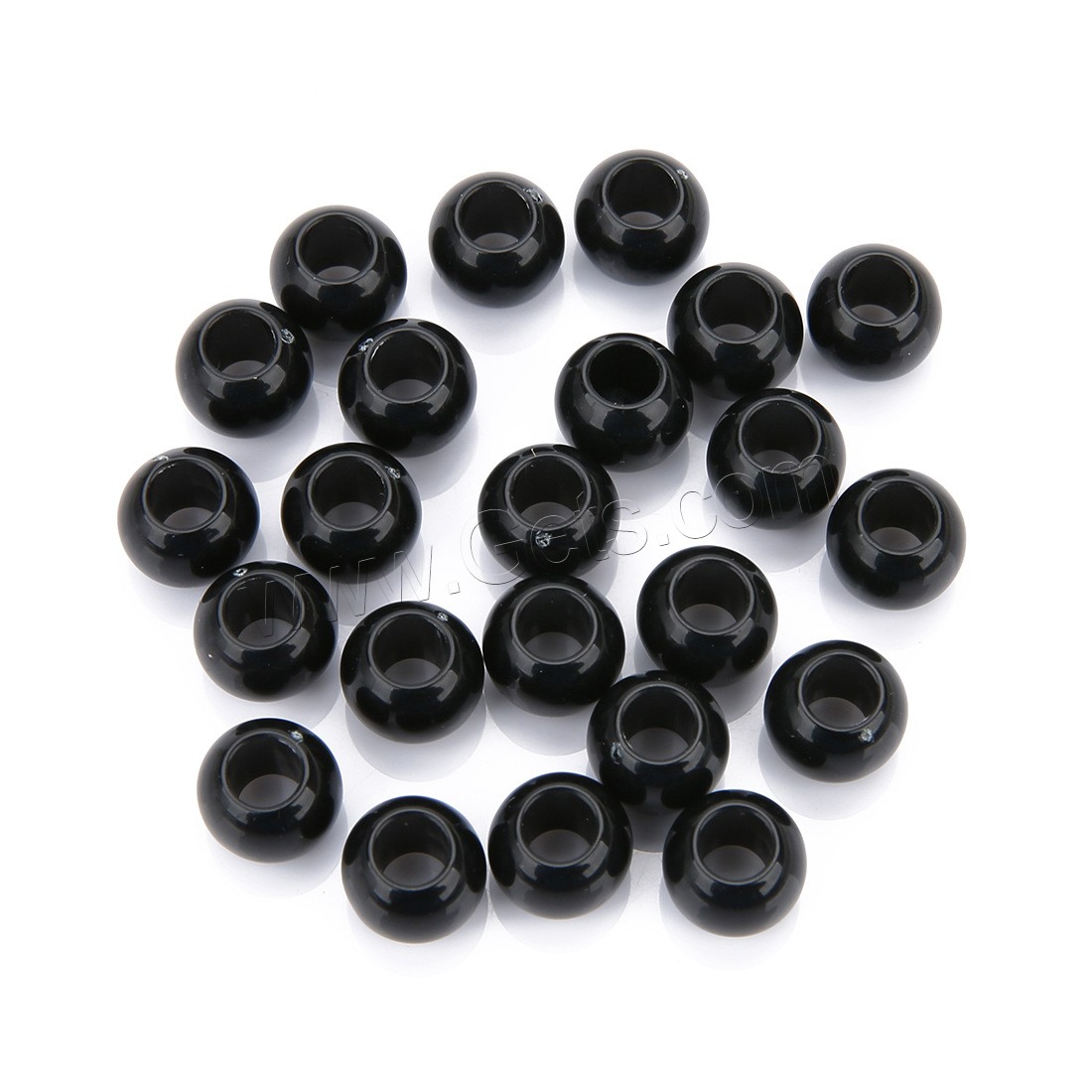 Acrylic Jewelry Beads, Drum, different size for choice & large hole, more colors for choice, Approx 200PCs/Bag, Sold By Bag