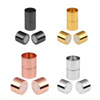 Cierre Magnético de Metal, Columna, chapado, diverso tamaño para la opción, más colores para la opción, aproximado 5PCs/Bolsa, Vendido por Bolsa
