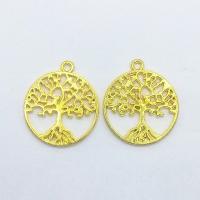 Zinc Alloy Hollow Pendants, Tree, gold color plated Approx 1mm 