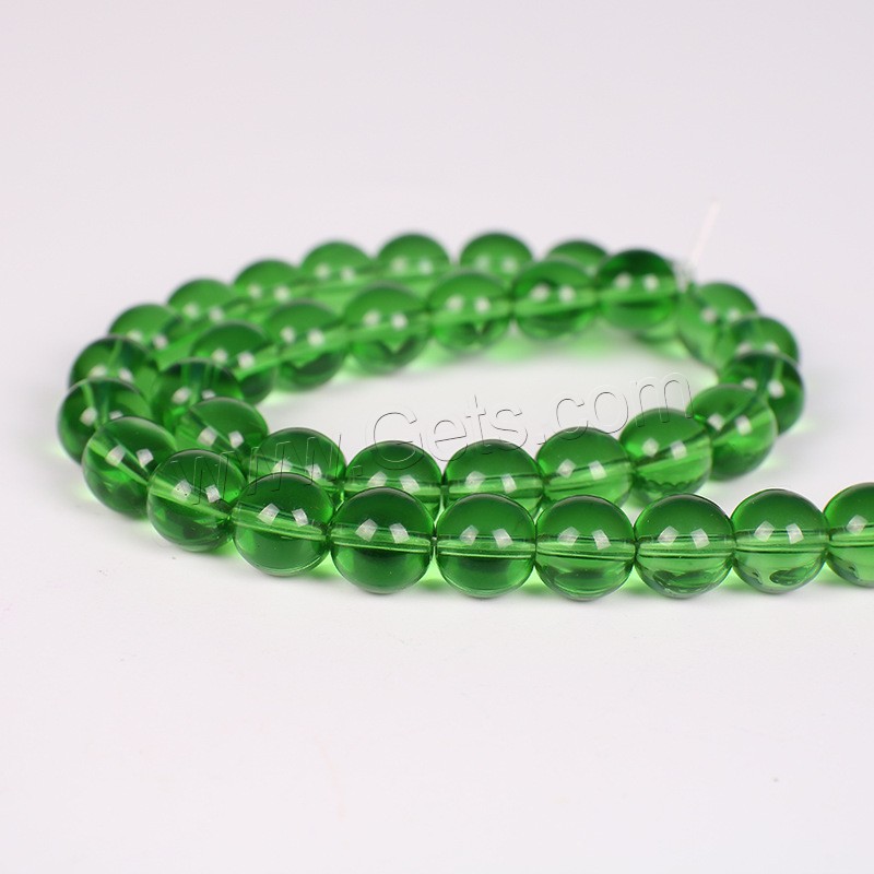 Glass Beads, Round, polished, different size for choice, more colors for choice, Hole:Approx 1mm, Sold By Strand