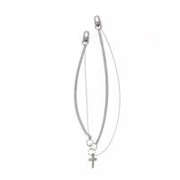 Zinc Alloy Necklace, silver color plated, for man, 660mm 