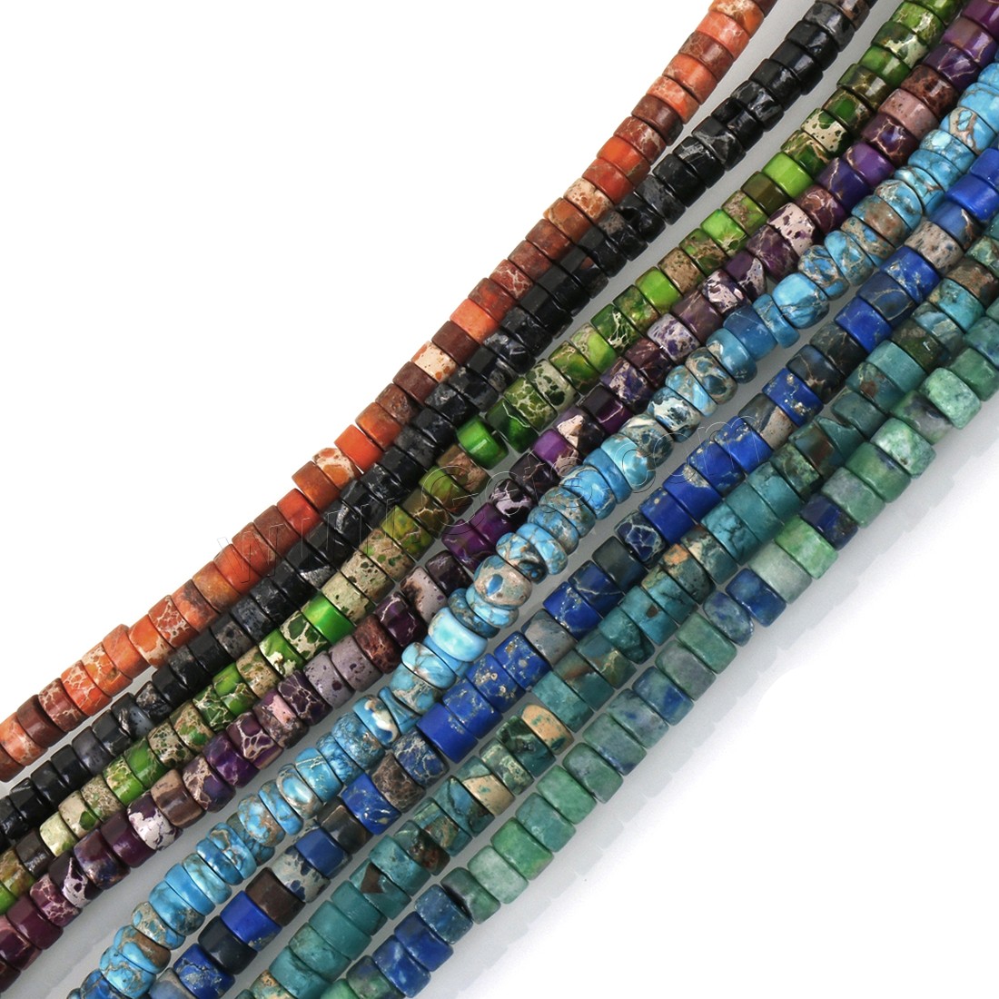 Впечатление Джаспер, Царский джаспер, разный размер для выбора, Много цветов для выбора, 2x4mm, отверстие:Приблизительно 1mm, длина:Приблизительно 16 , 189ПК/Strand, продается Strand