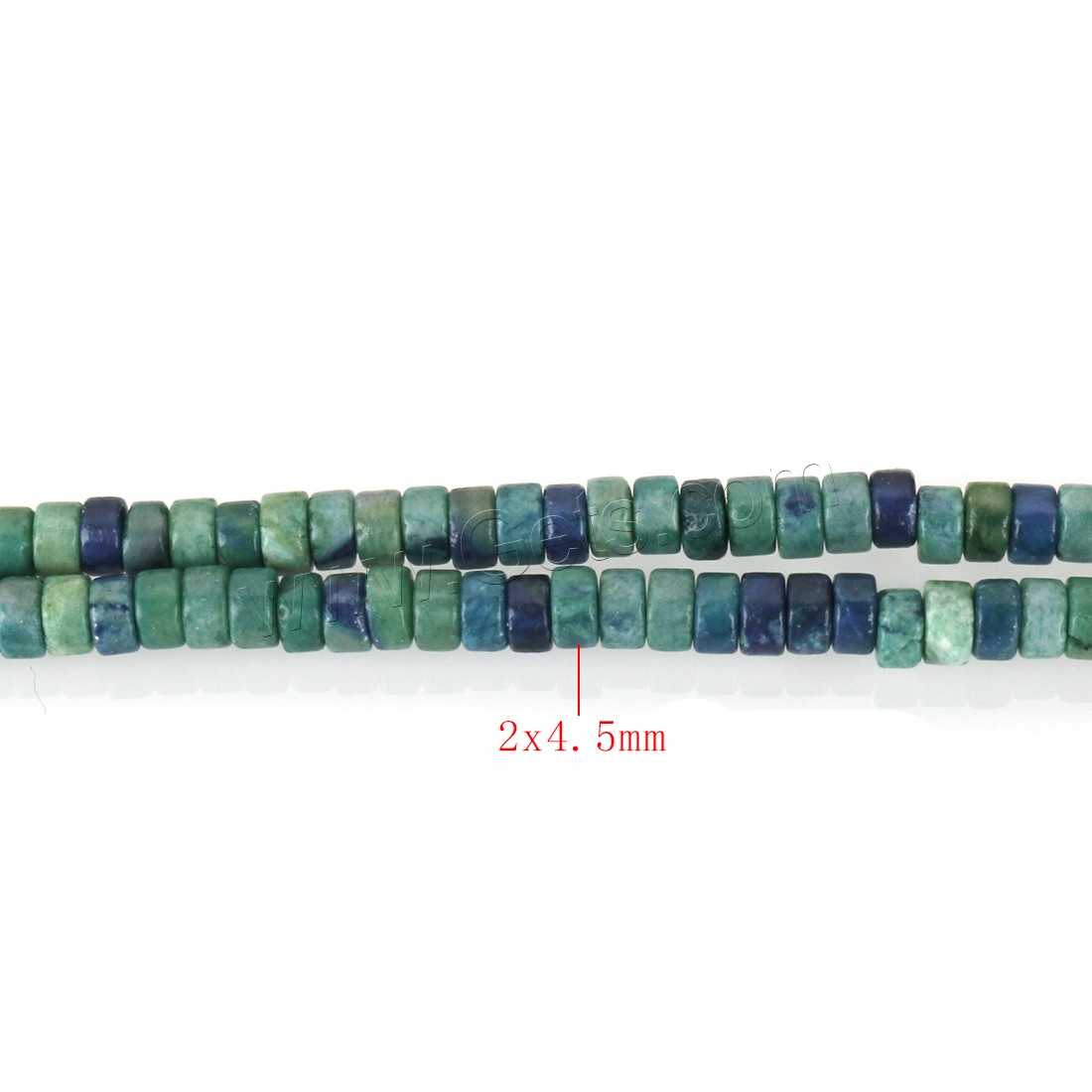 Eindruck Jaspis Perlen, Impression Jaspis, verschiedene Größen vorhanden, keine, 2x4mm, Bohrung:ca. 1mm, Länge:ca. 16 , 189PCs/Strang, verkauft von Strang
