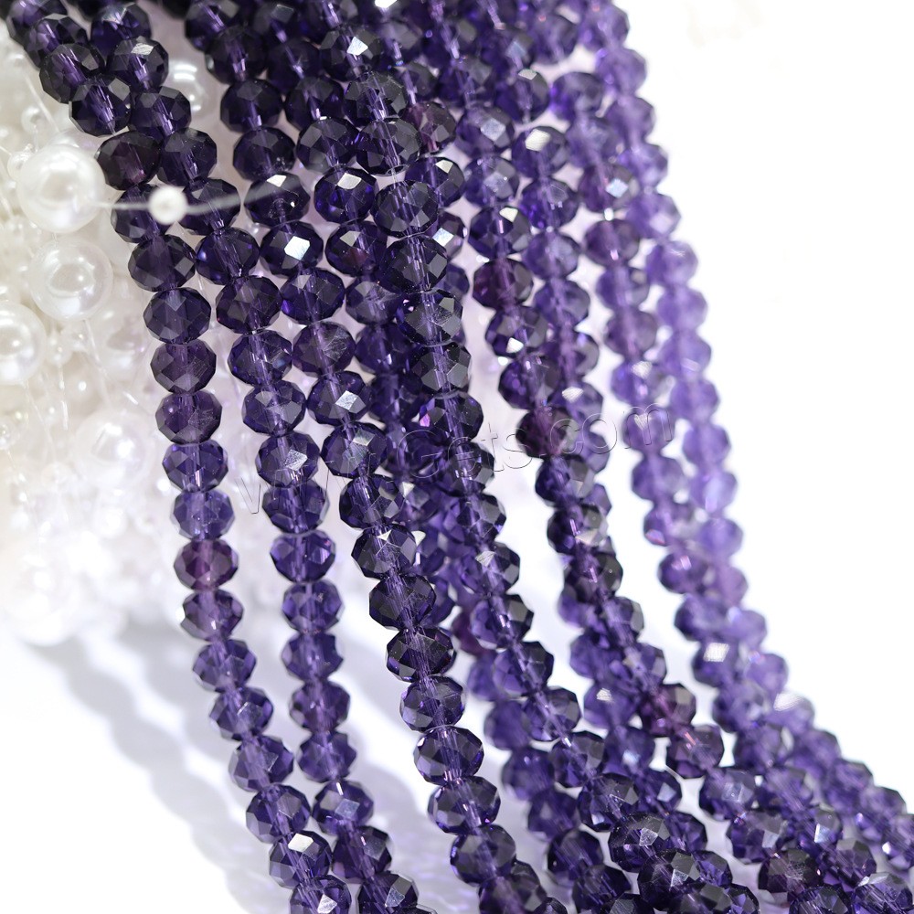 Oval Crystal Beads, different size for choice, more colors for choice, Hole:Approx 1mm, Sold By Strand