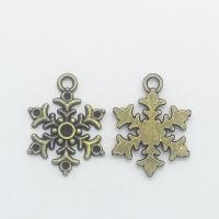 Zinc Alloy Jewelry Pendants, Snowflake, antique bronze color plated Approx 2mm 