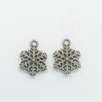Zinc Alloy Jewelry Pendants, Snowflake, antique bronze color plated Approx 1mm 