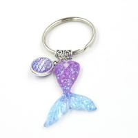 Zinc Alloy Key Clasp, with Resin, plated 