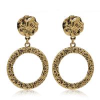 Zinc Alloy Drop Earring, Donut, plated, for woman 72*42mm 