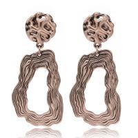 Zinc Alloy Drop Earring, plated, for woman & hollow 75*33mm 