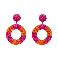 Seedbead Drop Earring, Round, fashion jewelry & for woman 