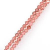 Rhodonit Perle, Trommel, natürlich, Rosa, 3x3x3mm, Bohrung:ca. 1mm, Länge:ca. 16 ZollInch, ca. 135PCs/Strang, verkauft von Strang