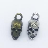 Zinc Alloy Skull Pendants, plated Approx 2mm 