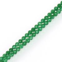Malaysia Jade Perle, Trommel, natürlich, grün, 2.5x2.5x2.5mm, Bohrung:ca. 1mm, Länge:ca. 15.5 ZollInch, ca. 182PCs/Strang, verkauft von Strang